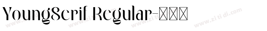 YoungSerif Regular字体转换 YoungSerif Regular字体转换